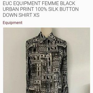 *ISO* Equipment Femme Silk Shirt — Urban Print